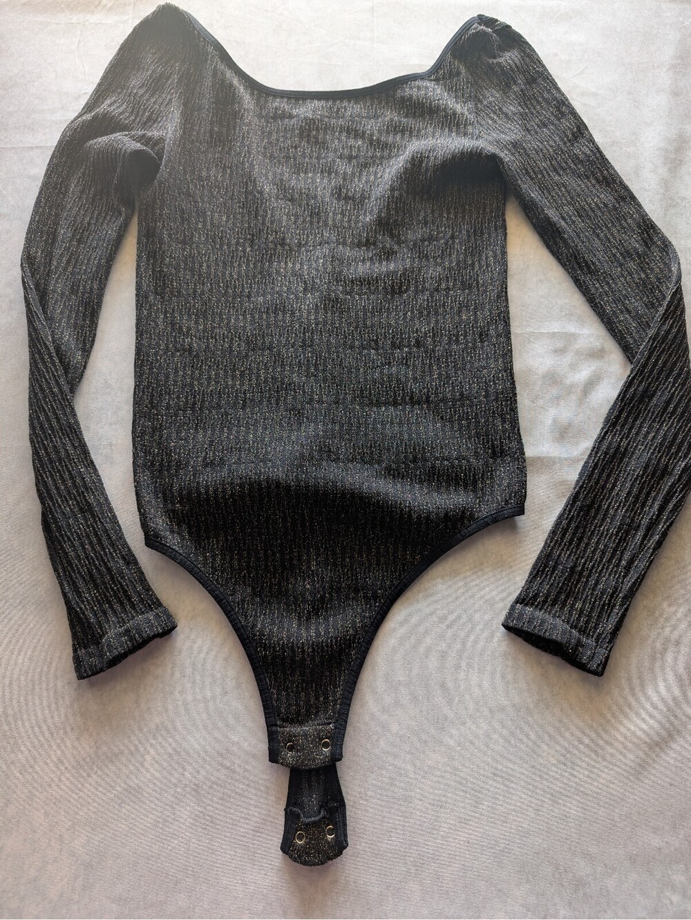 Intimately Free People Bodysuit Black Gold M/L - Picture 2 of 6